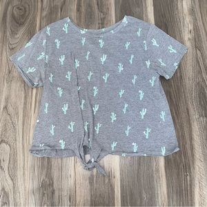 FIFTH SUN—Gray Cactus Tshirt